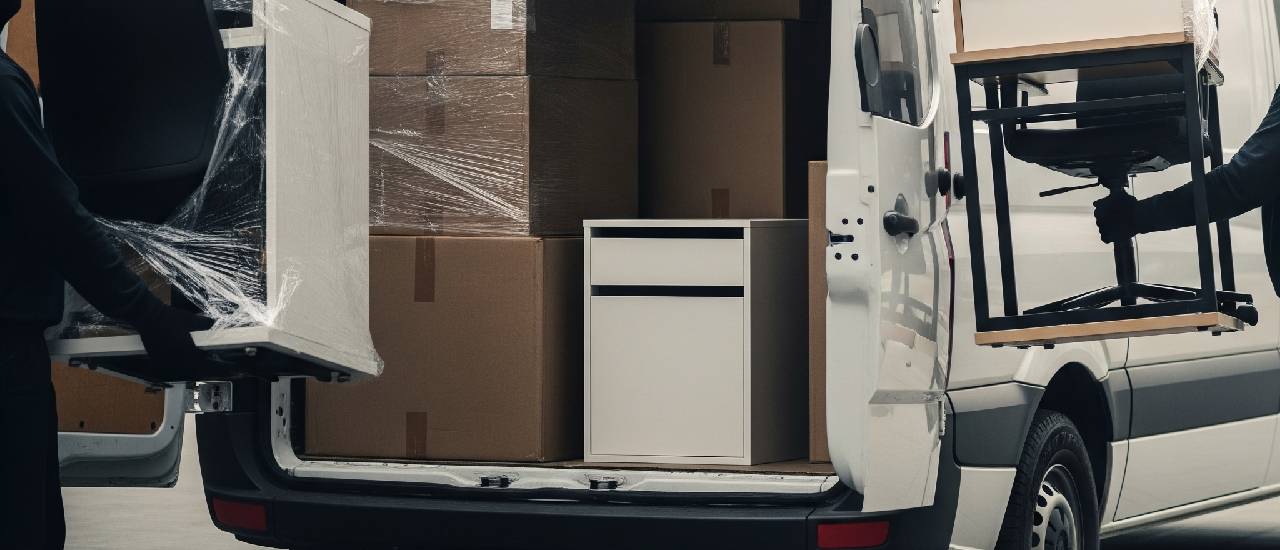 Professional UK office furniture delivery with secure furniture shipping, careful handling, and reliable commercial logistics.
