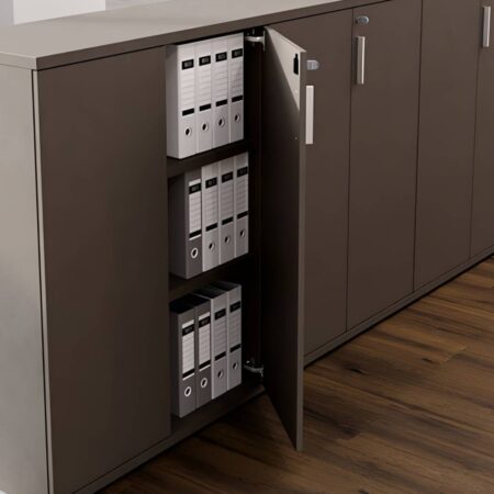 Modern office storage cabinet with sleek premium finish