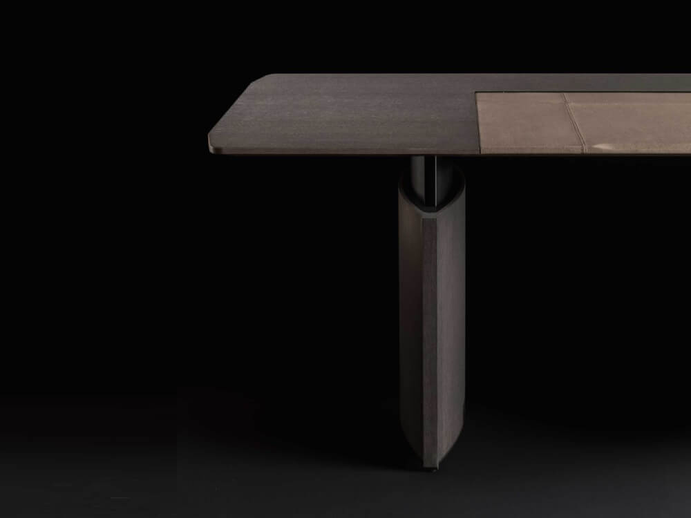 Elvira - Wood Veneer Height Adjustable Executive Desk with Optional Credenza Unit & Storage Unit 10 img