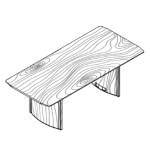 Rectangular Shaped Table (6 and 8 Persons)