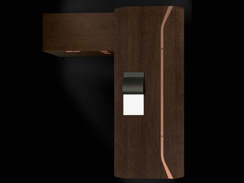 Myra - Modern Executive Desk with Solid Panel Legs and Optional Credenza Unit 06 Img