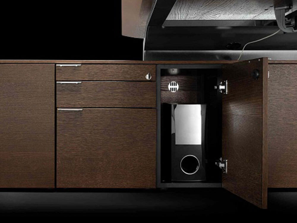Myra - Modern Executive Desk with Solid Panel Legs and Optional Credenza Unit 11 Img