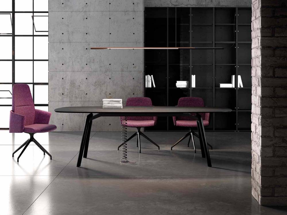 Reine 5 – Barrel Shaped Meeting Table 02