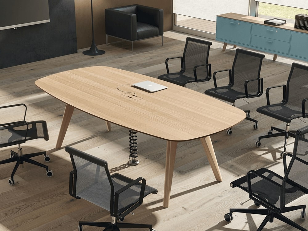 Reine 5 – Barrel Shaped Meeting Table 03
