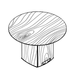 Round Shaped Table (6 Persons)
