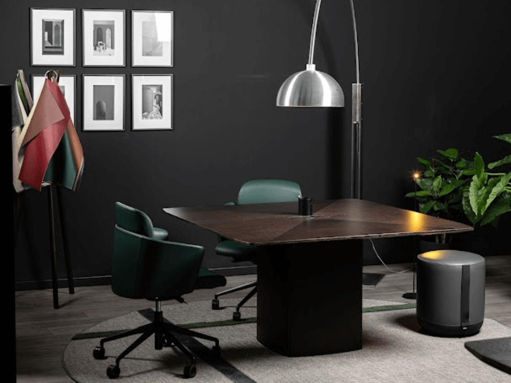 Tracy 1 - Round, Square and Rectangular Shaped Meeting Table With Column Leg 05