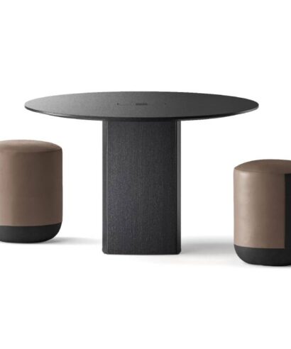 Tracy 1 - Round, Square and Rectangular Shaped Meeting Table With Column Leg