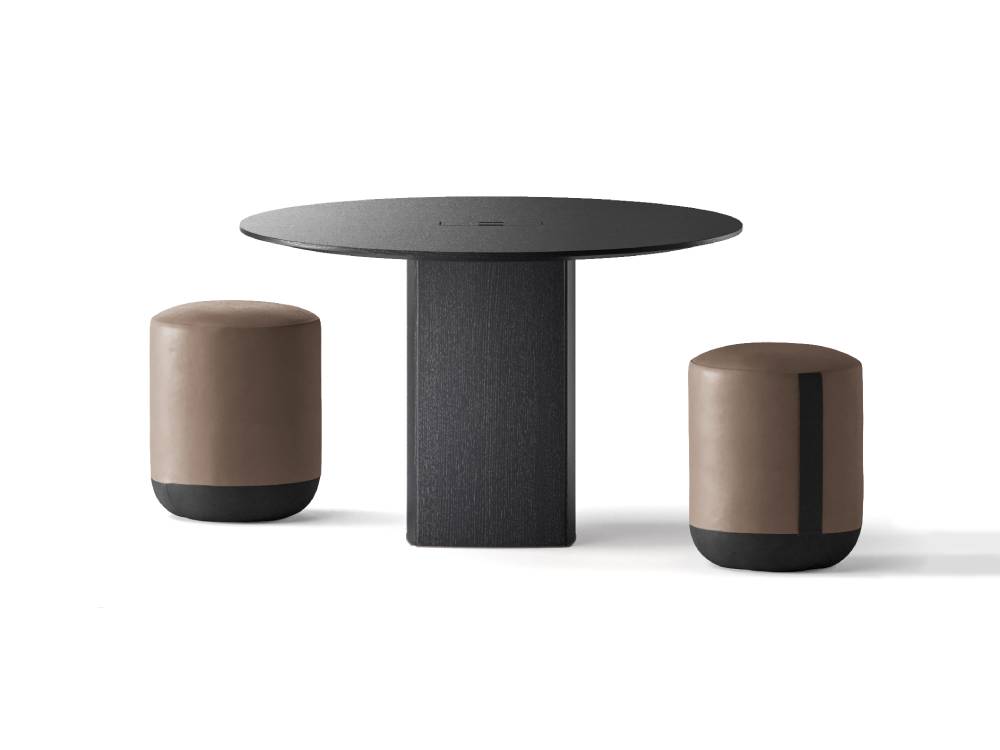 Tracy 1 - Round, Square and Rectangular Shaped Meeting Table With Column Leg Main image