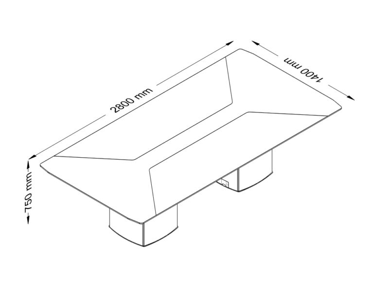 Tracy 1 - Round, Square and Rectangular Shaped Meeting Table With Column Leg Size image Tracy 1 - Round, Square and Rectangular Shaped Meeting Table With Column Leg Size image