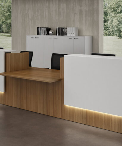 Zack 5 - Straight Reception Desk with Middle DDA Access
