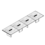Extra Large Rectangular Shaped Table (16 Persons)