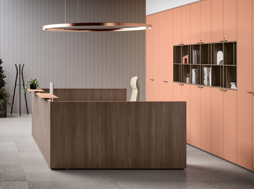 Oriaa 1 - Melamine Reception Desk with Return and DDA Access Unit-Main-img