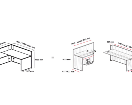 Oriaa 1 - Melamine Reception Desk with Return and DDA Access Unit Size img Oriaa 1 - Melamine Reception Desk with Return and DDA Access Unit Size img