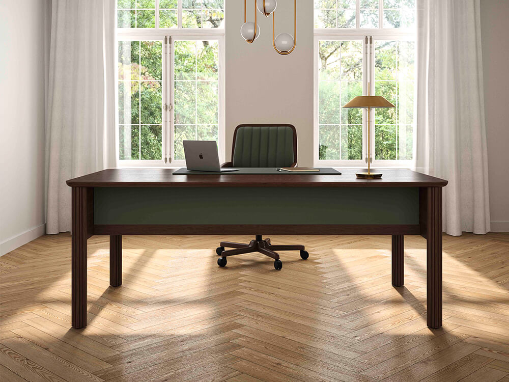 Alice – Classic Executive Desk With Modesty Panel And Optional Return Pedestal 01 Img