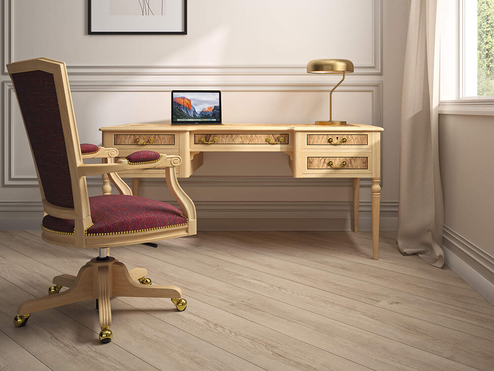 Allyson – Classic Executive Desk with Optional Return and Credenza Unit 01 Img