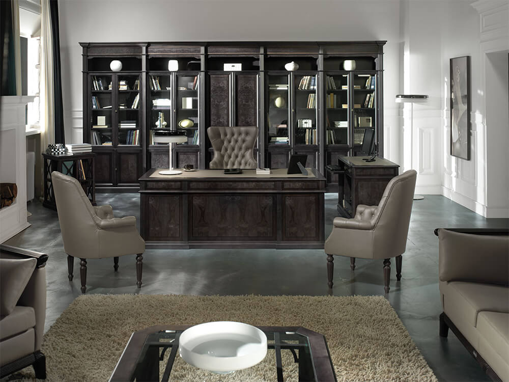 Allyson – Classic Executive Desk with Optional Return and Credenza Unit 09 Img