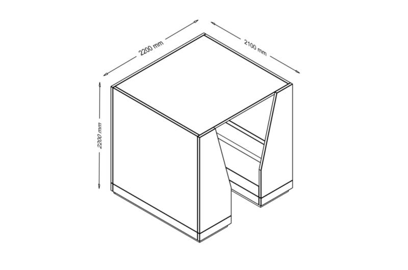 Brielle 2 – Private Acoustic Work Pod Dimensions Images Brielle 2 – Private Acoustic Work Pod Dimensions Images