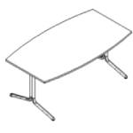 Small Barrel Shaped Meeting Table (6, 8 and 10 Persons)