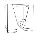 Square Pod With Back Panel (L2200 x D2100 x H2200 mm)