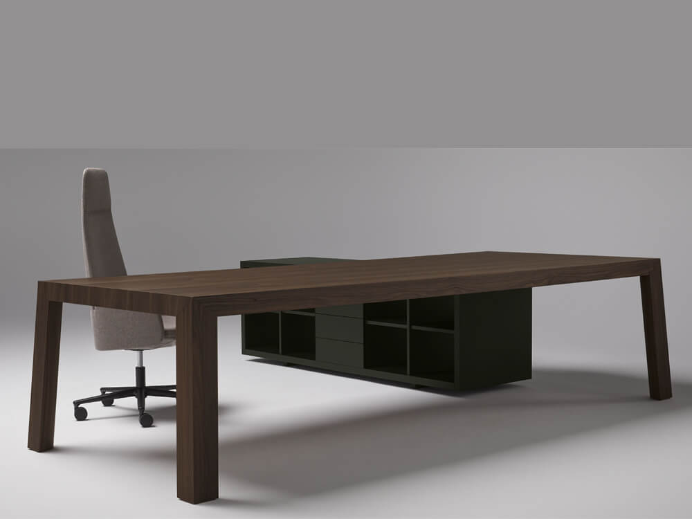 Talon – Modern Executive Desk with Credenza Unit and Optional Modesty Panel 06 img