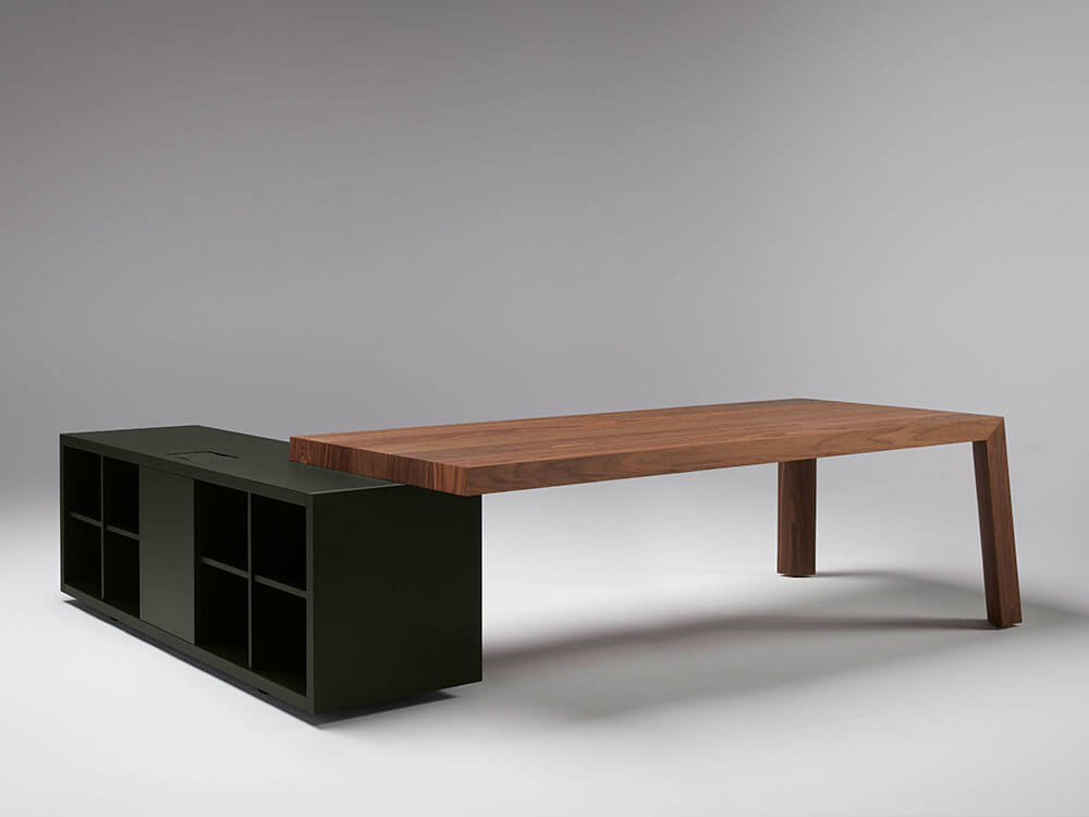 Talon – Modern Executive Desk with Credenza Unit and Optional Modesty Panel 14 img