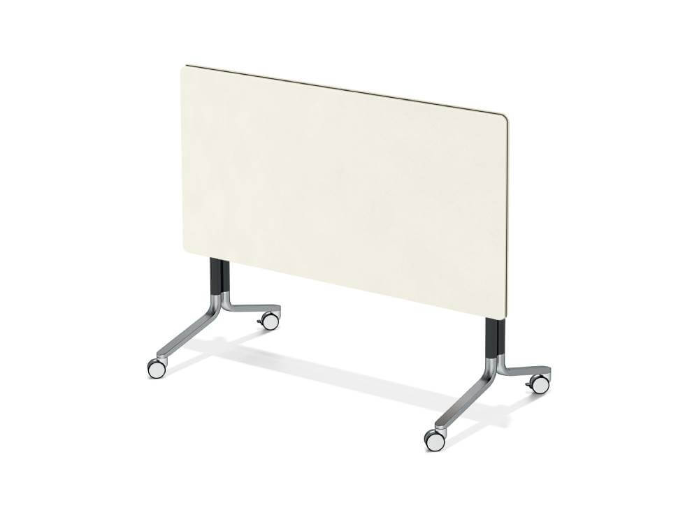 Tommy 2 – Fliptop Rectangular, Oval, Barrel & D End Shape Meeting Table with T Leg 04 Img