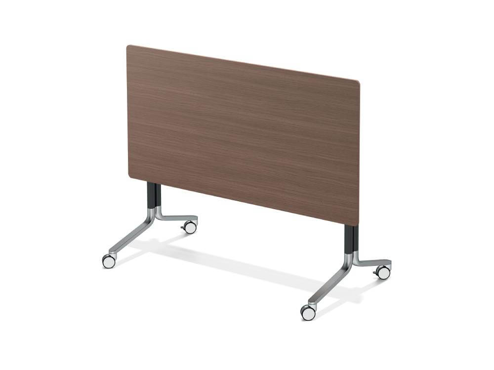 Tommy 2 – Fliptop Rectangular, Oval, Barrel & D End Shape Meeting Table with T Leg 05 Img