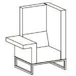 Work Armchair (L1100 x D740 x H1130 mm)