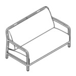 L1530 x D830 x H880 mm (Two Seater)