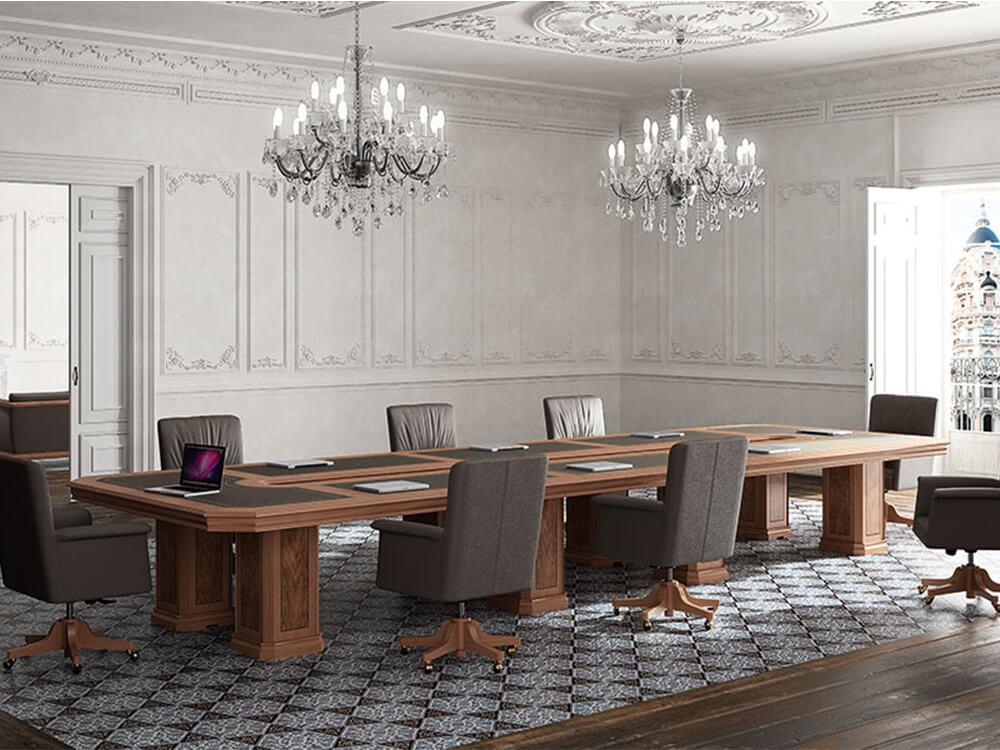 Allyson 2 – Modular Classic Meeting Table main Img