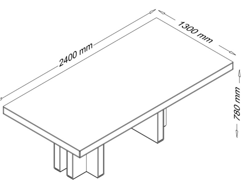 Belle 1 – Classic Square and Rectangular Meeting Table Size img Belle 1 – Classic Square and Rectangular Meeting Table Size img
