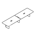 Medium Rectangular Shape Table (16 and 20 Persons)