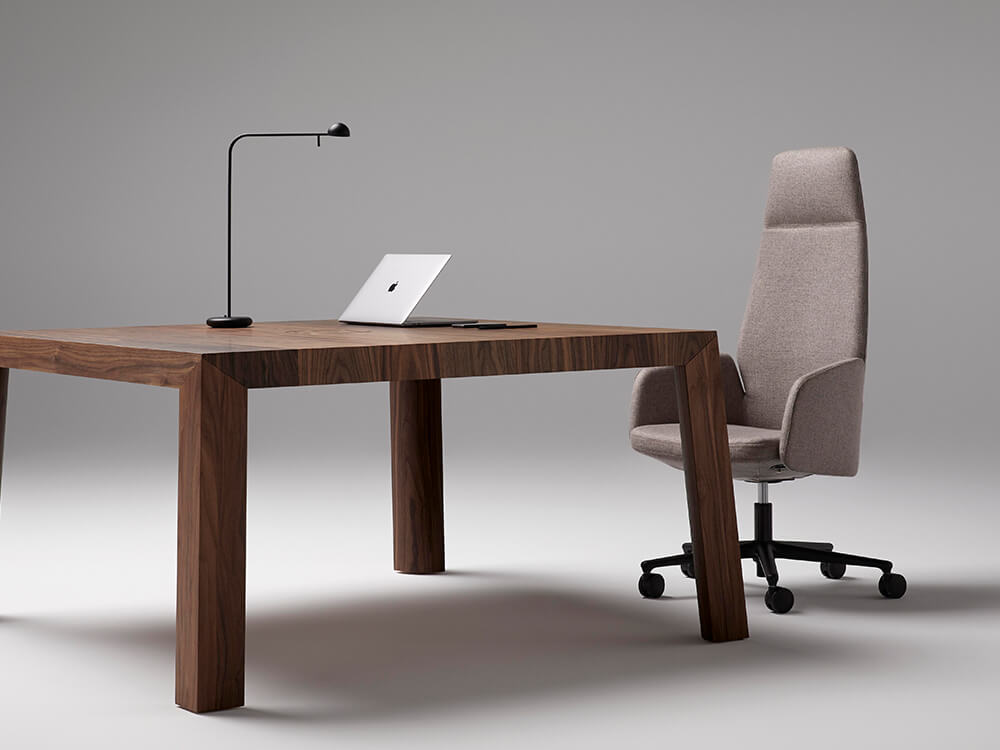 Chana - Low, Medium and High Back Executive Chair With Upholstered Or Wood Finish Back 03 Img