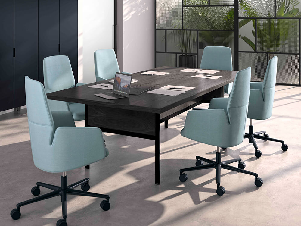 Chana - Low, Medium and High Back Executive Chair With Upholstered Or Wood Finish Back 04 img