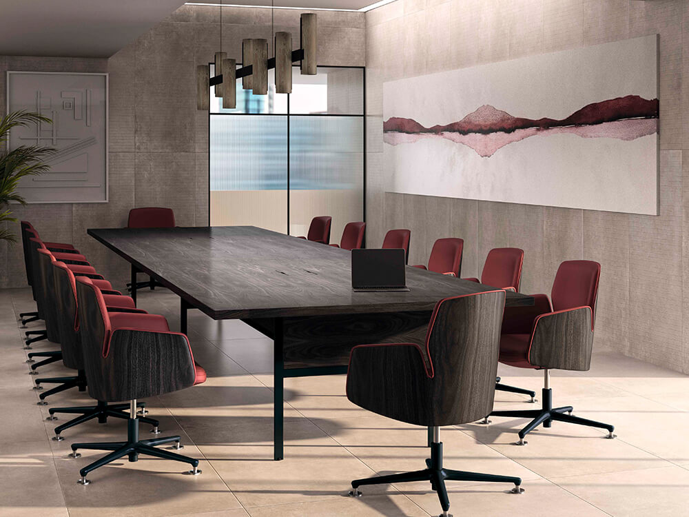 Chana - Low, Medium and High Back Executive Chair With Upholstered Or Wood Finish Back 05 Img
