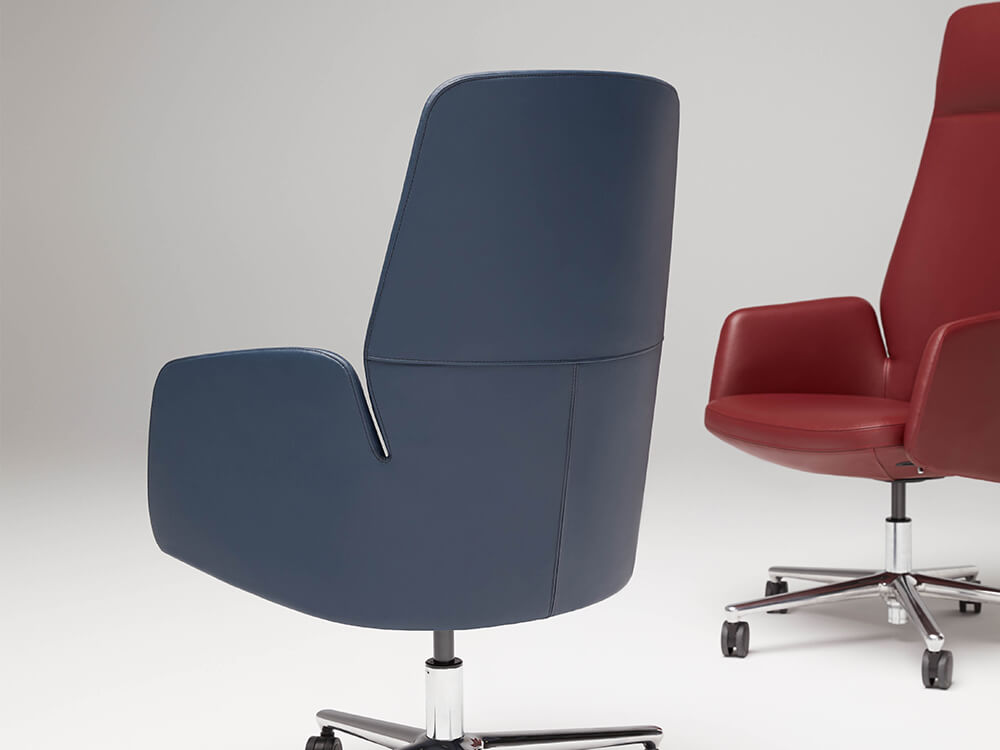Chana - Low, Medium and High Back Executive Chair With Upholstered Or Wood Finish Back 10 img