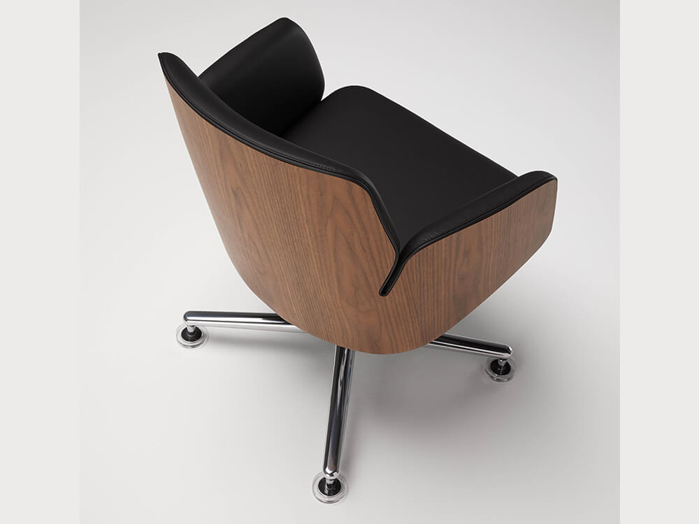 Chana - Low, Medium and High Back Executive Chair With Upholstered Or Wood Finish Back 20 img