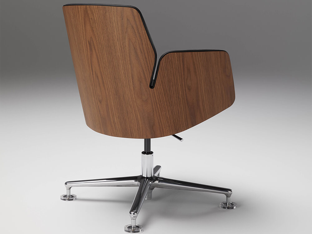 Chana - Low, Medium and High Back Executive Chair With Upholstered Or Wood Finish Back 21 Img