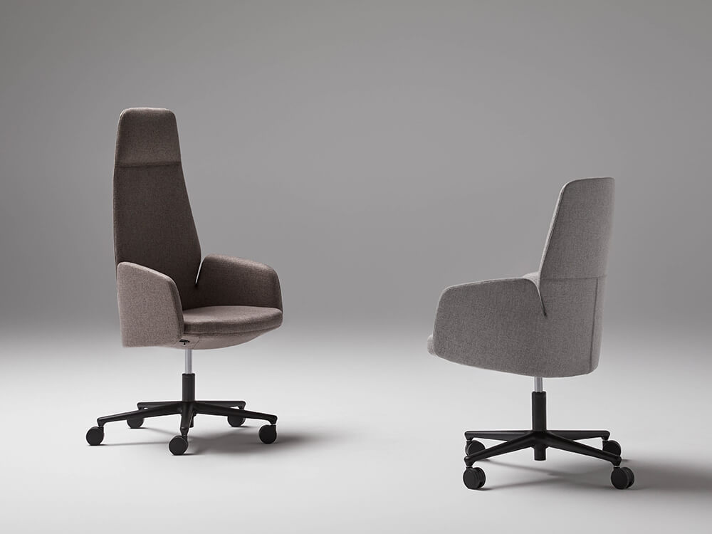 Chana - Low, Medium and High Back Executive Chair With Upholstered Or Wood Finish Back 22 img