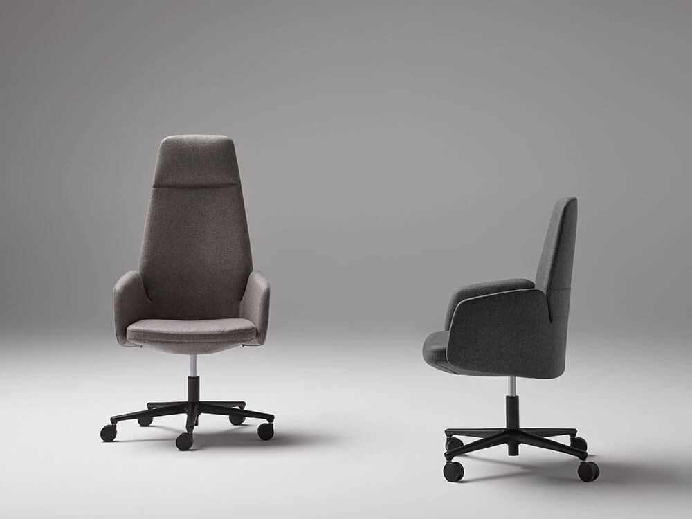 Chana - Low, Medium and High Back Executive Chair With Upholstered Or Wood Finish Back 23 img