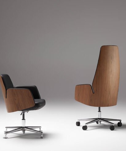 Carter - Low, Medium and High Back Executive Chair with Upholstered Or Wood Finish Back