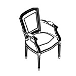 L570 x D605 x H950 mm (With Arms)