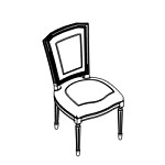 L480 x D570 x H950 mm (Without Arms)