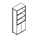 L930 x D500 x H2255 mm (With Low Doors and Decorations)