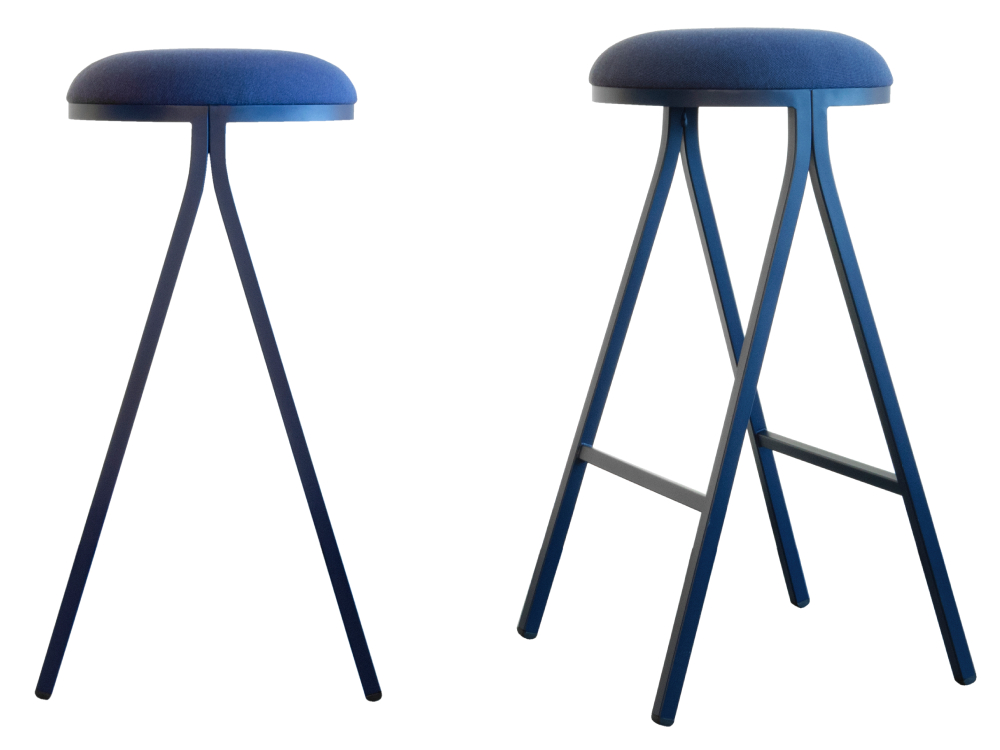 Dion – Upholstered Bar Stool with Metal Frame 03