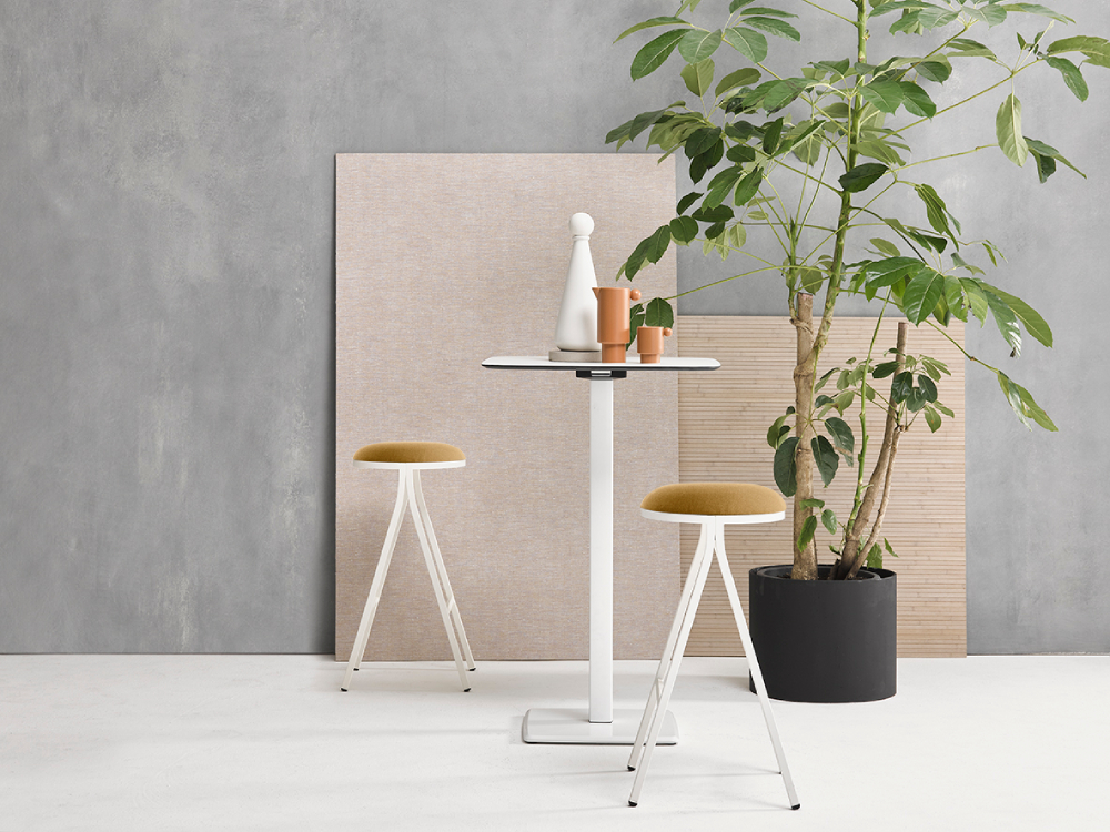 Dion – Upholstered Bar Stool with Metal Frame Main Image