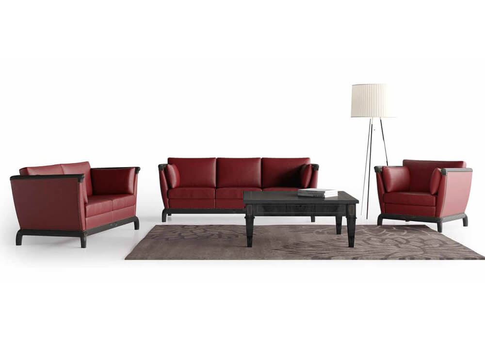 Esteban 1 - Classic One, Two And Three Seater Sofa With Curved Wood Finish Legs 01 img