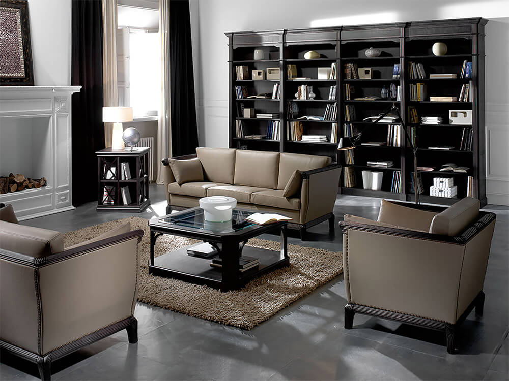 Esteban 1 - Classic One, Two And Three Seater Sofa With Curved Wood Finish Legs 02 img