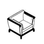 L930 x D850 x H740 mm (One Seater)