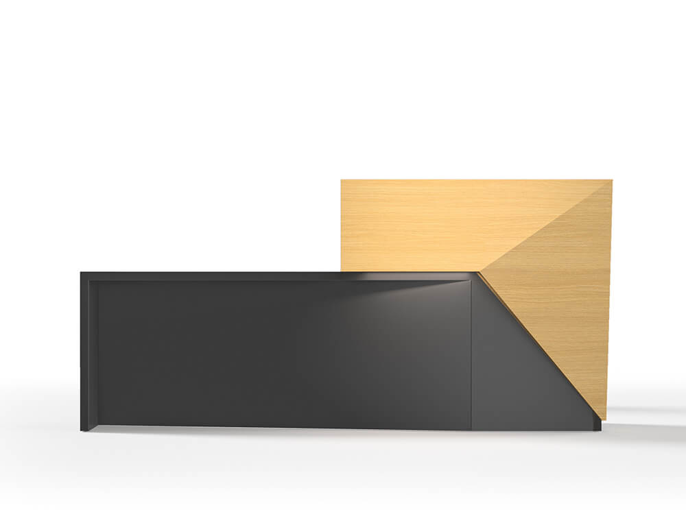 Naira - Reception Desk With Overhang Panel and Ambient Lighting LED 08 img